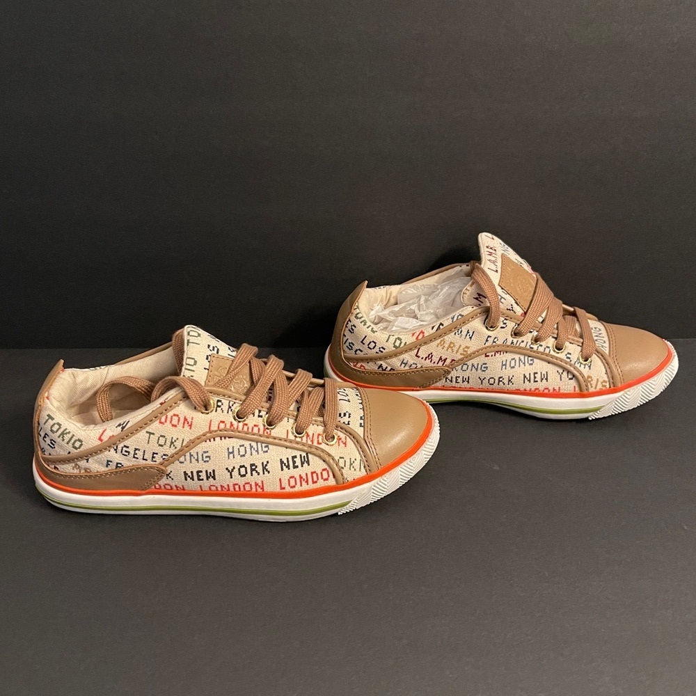 New! L.A.M.B. by Gwen Stefani Sneakers:7 Y2K City Print Logo Streetwear Shoes